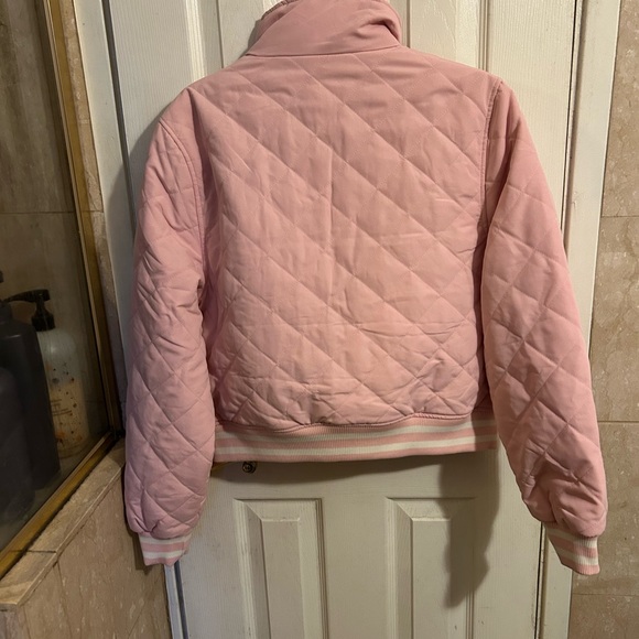 True Religion Pink Quilted Puffer Jackets - Picture 2 of 3